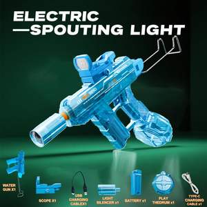 EPT Atacado Mini Uzi Eletrônico Automático Pistola De Água Brinquedo Ao Ar Livre Jogos De Tiro Recarregável Pistola De Água Automática - Product Image 4
