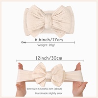 Bandeau extensible en nylon Jacquard américain européen pour enfants bébés accessoires de cheveux à nœud de mamelon surdimensionnés chapeaux pour enfants 5088