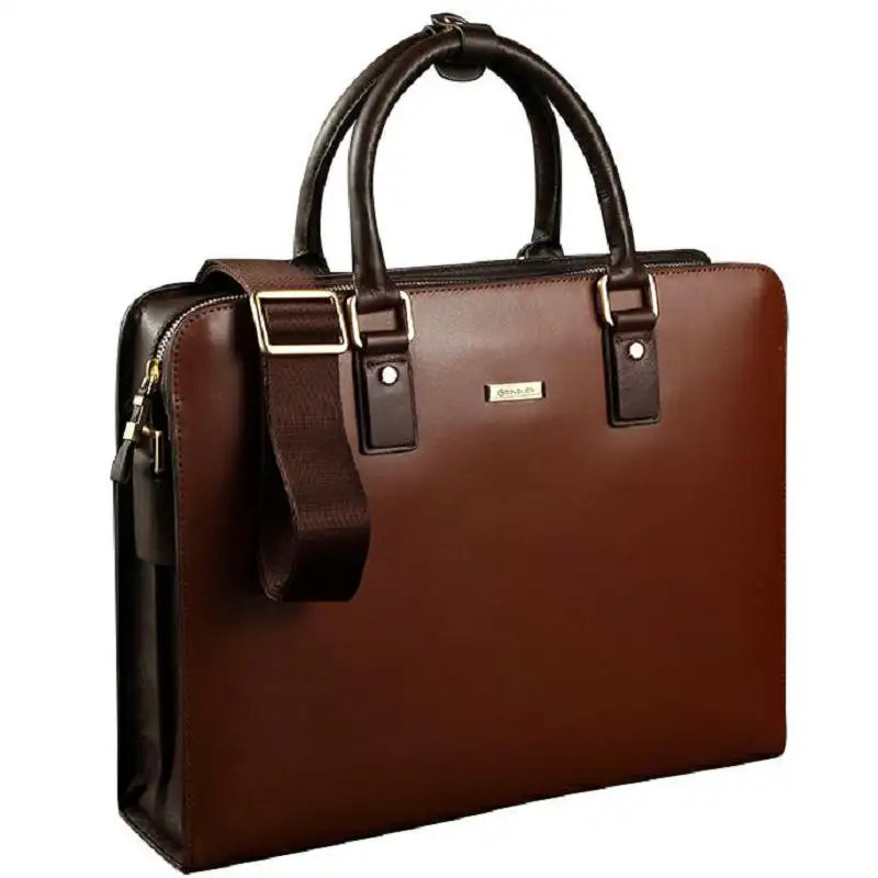 Customize lawyers briefcase leather men messenger bag attache case business leather brief case for men