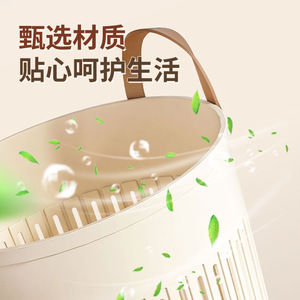 <b>Laundry</b> <b>Basket</b> Round Plastic Clothes Organizer Durable With Handles For Washing And Storage Various Sizes - Product Image 5