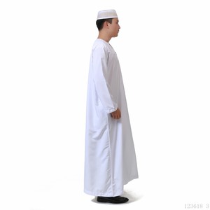 Zaynab Modest Winter Abaya Traditional Saudi Arabian Ethnic Clothing Qatar <strong>Man</strong> <strong>Thobe</strong> in Arabic Fabric for Marocaine Muslims - Product Image 5
