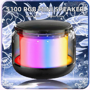 ลำโพงพกพาขนาดเล็ก LED RGB สีสันสดใส เสียงสเตอริโอ ใช้แบตเตอรี่ เหมาะสำหรับงานปาร์ตี้กลางแจ้ง รองรับ TF การ์ด พร้อมซับวูฟเฟอร์ สำหรับโฮมเธียเตอร์ - Product Image 3