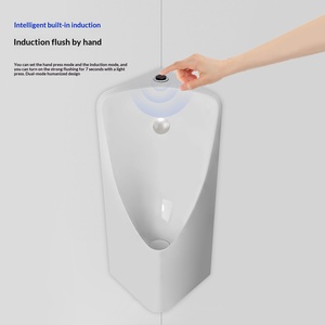 <span class=keywords><strong>Urinoir</strong></span> mural triangulaire entièrement automatique à capteur intelligent en céramique pour hôtels et usage domestique (hommes) - Product Image 5