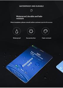 Carte PVC personnalisée économique pour garantie commerciale, adhésion, parking, étudiant, employé, permis de travail pour le personnel - Product Image 5