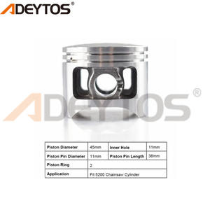 Juego de juntas de pistón de cilindro de 45MM, soporte personalizado OEM compatible con motosierra China 5200 52CC con motor de gasolina - Product Image 3