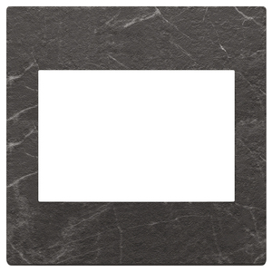 Plaque de marbre noir Marquina 12,8 po x 11,4 po x 3,3 po pour comptoir de cuisine - Product Image 1