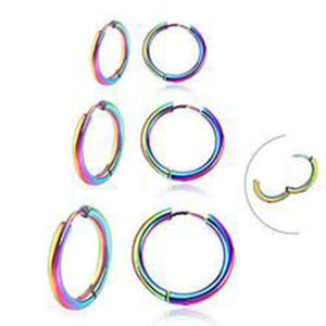 Pendientes de aro de acero inoxidable 2,0*12 de moda, pendientes explosivos, pendientes simples de acero de titanio - Product Image 5