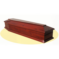 Cercueil funéraire standard en bois de Paulownia de 30 mm, style européen, finition mate