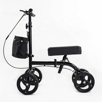 Scooter pliable pour genoux à vente chaude avec sac de courses - Léger, durable, hauteur réglable