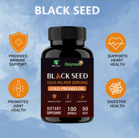 Gélules d'huile de nigelle noire Wins Town pressées à froid, Nigella Sativa, favorisent la santé digestive, le soutien immunitaire et la fonction cérébrale