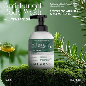 Jabón Líquido Corporal Antihongos de Marca Blanca al por Mayor con Árbol de Té, para Pie de Atleta, Picazón en la Rodilla y Tricodema, Jabón Antibacteriano - Product Image 2