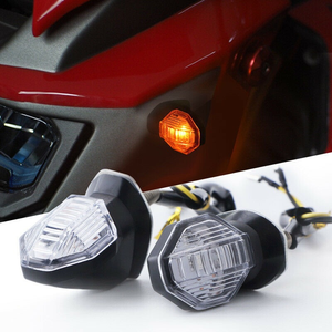 Luz LED de señal de giro para motocicleta de 8mm, <span class=keywords><strong>Mini</strong></span> luces de giro ámbar, indicador intermitente, lámpara LED de flecha de <span class=keywords><strong>Moto</strong></span> de 12V para Yamaha <span class=keywords><strong>Kawasaki</strong></span> - Product Image 3