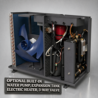 6kW R32 Inverter Hava Kaynaklı Isı Pompası (Isıtma, Soğutma, Sıcak Su)