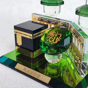 Ramadan Creative Gold Crystal Glass Lantern Elegant Muslim Party <b>Table</b> Decoration Eid Mubarak Home Decor Supplies - Product Image 2