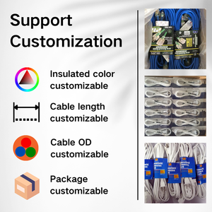 Cable de extensión <span class=keywords><strong>para</strong></span> exteriores de calibre 12 de 25 pies Cable de alimentación amarillo con extremo iluminado LED de 12/3 AWG <span class=keywords><strong>para</strong></span> uso en festivales de campamento al aire libre - Product Image 5
