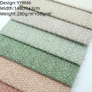 Tissu d'ameublement YAYU 100% polyester <span class=keywords><strong>280</strong></span>+50gsm, tissé, aspect <span class=keywords><strong>lin</strong></span> fantaisie, uni, respirant, poids moyen, imperméable - Product Image 2