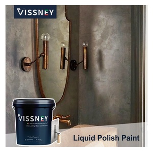 Peinture acrylique d'intérieur Vissney pour béton, <span class=keywords><strong>texture</strong></span> de stuc, revêtement liquide pour finitions murales extérieures classiques - Product Image 2