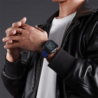 Jam Tangan Pria NAVIFORCE 8070 Kustom Pabrik, Reloj De Lujo Berkualitas Tinggi, Merek Asli, Model Barrel dengan Tali Silikon