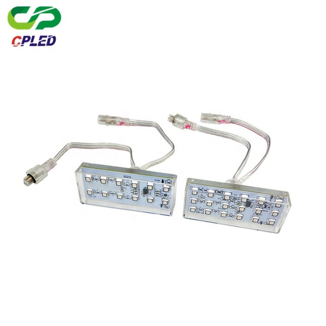 DC24V NEW Design Addressable Point Light Source 90mm 12Leds Led Pixel Module RGB Led Lights for Amusement Park
