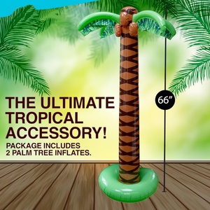 Palmier gonflable géant de 1,8 mètre, super robuste, pour fêtes hawaïennes, plage, bord de piscine, thème tropical, extérieur - Product Image 2