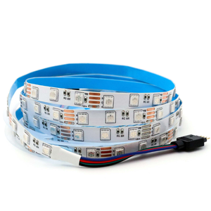Tira de LED Flexible de 12V CC SMD5050 WS2812B RGB Direccionable, 60 LED/m, IP65 Impermeable, Regulable, para Uso en Interiores - Product Image 1