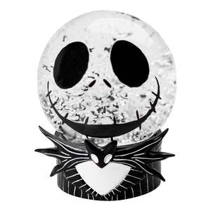 Globe à neige artisanal en résine écologique peint à la main, <span class=keywords><strong>Jack</strong></span> <span class=keywords><strong>Skellington</strong></span> de Nightmare Before Christmas, objet de collection - Product Image 1