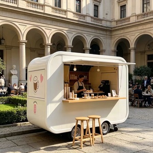 Mini-restaurant mobile pour la vente de restauration rapide, remorque à café, camion de restauration, restaurant mobile rétro - Product Image 1