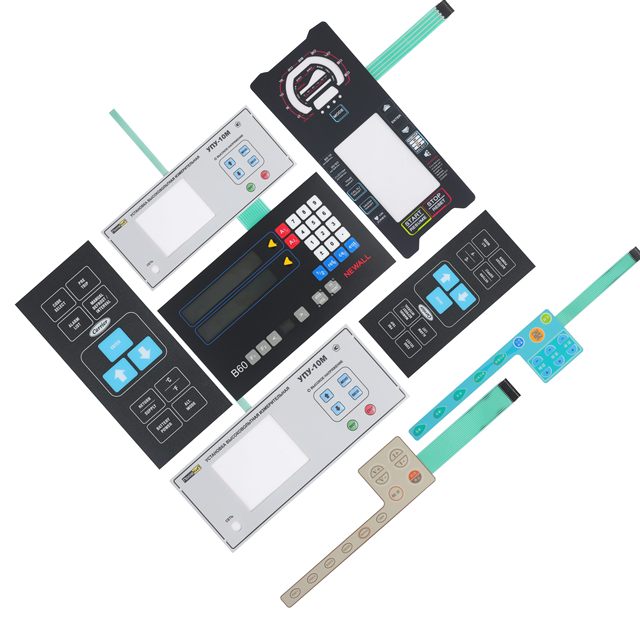 PVC Control Panel with Film Switch Physical Membrane Keyboard Designed and Manufactured by the Company