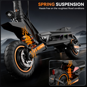 Livraison gratuite aux États-Unis, trottinette électrique adulte tout-terrain à grande vitesse, 60V 15.6AH 10 pouces 1000W, double moteur, trottinette électrique rapide pour adultes KS-N12T3 Dual H - Product Image 4