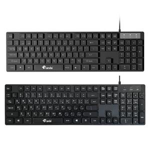 Teclado de oficina impermeable Universal económico K10, 104 teclas, teclado de diseño árabe con cable USB para ordenador de oficina - Product Image 3