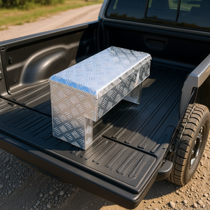 Caja de Herramientas de Aluminio para Camioneta, 34 x 12 x 12 Pulgadas, Resistente, Impermeable, Organizador de Almacenamiento con Cerradura y Llave para la Plataforma de Camionetas - Product Image 2