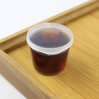 Échantillon GRATUIT – Gobelets à sauce jetables transparents de 1 oz avec couvercles, gobelets portionneurs avec couvercles, gobelets à soufflé, gobelets transparents
