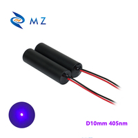 Nouveau module de mise au point haute précision, alignement 10 mm, 405 nm, 35 mW, laser bleu violet, pointeur de positionnement industriel