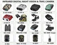 Teropong inframerah penglihatan malam 4K, lampu rendah warna penuh penglihatan malam 3 inci layar kegelapan lengkap 600 meter