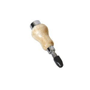 SUNTOOLS/STIPL Model 248 <b>Wood</b> Handle Rotary <b>Drill</b> with Metal Chuck and <b>Bit</b> Holder for Jewelry Making - Product Image 1