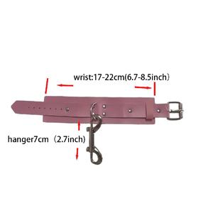 男性と女性のための大人のおもちゃ分離可能な手錠とアンクルカフスキンキーボンデージギア-ファッションアクセサリー - Product Image 5