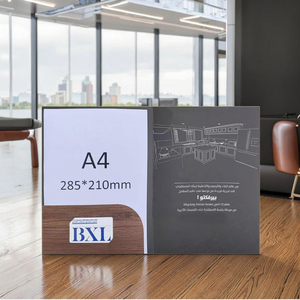 Tùy chỉnh A4 cao cấp bìa cứng kinh doanh thẻ cuốn sách loại tập tin thư mục logo dập nổi cho giấy tài liệu giấy bìa in ấn - Product Image 3