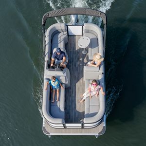 <span class=keywords><strong>Barca</strong></span> Pontone in Alluminio Saldato da 16 Piedi con <span class=keywords><strong>Motore</strong></span> Fuoribordo da 90 CV, Imbarcazione per Feste su Lago e Fiume per Famiglie, in Vendita - Product Image 3