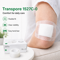 Ruban adhésif médical chirurgical double face transparent imperméable 3M 1527C-0 pour la peau et les tubes