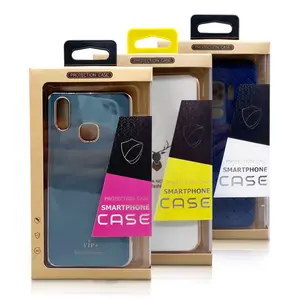 Wholesale Custom LOGO Brand FBA Shipping Mobile phone Kraft Paper Retail Package Boxes For Iphone Case