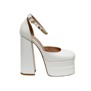 Sandalias de Plataforma con Cuña para Mujer, Zapatos de Tacón Grueso con Correa al Tobillo y Punta Cerrada, Ideales para Fiestas y Uso Casual - Product Image 5