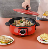 Wok électrique populaire 1500W, Wok et poêle électrique domestique