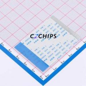 FFC-1.0-36P-50mm-B FFC Cable (Flexible Flat Cable) P=1mm Connector 36P 1mm 0.3mm Reverse - Product Image 1