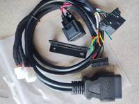 كابل توصيل OBD2 ذو 16 دبوس، ذكر إلى أنثى، محول تمديد مع عازل PVC وحامل تثبيت وحزمة أسلاك للاستخدام في السيارات