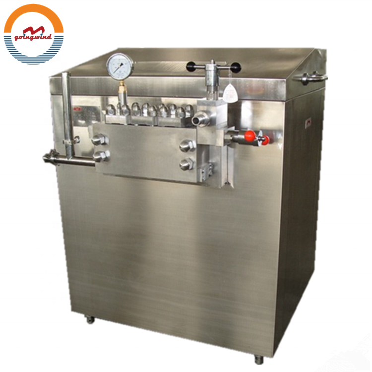 Automatic small milk homogenizer machine auto commercial small scale dairy yoghurt high pressure homogenizer price for sale