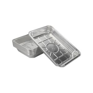 Disposable Aluminum Foil <b>BBQ</b> Drip <b>Tray</b> Rectangle 6415 Picnic Use Silver Color - Product Image 2