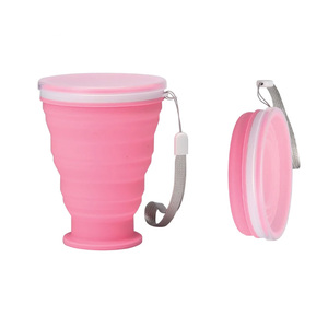 Taza Plegable de Silicona de 200 ml, Redonda, Portátil, para Deportes al Aire Libre, Ciclismo, Botella de Agua para Beber Directo, para Camping - Product Image 1