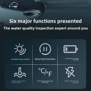 جهاز قياس الرقم الهيدروجيني الرقمي GM765 عالي الحساسية بشاشة LCD على شكل قلم بدقة 0.1٪ يعمل ببطارية AAA 1.5 فولت OEM ODM لاختبار جودة المياه المنزلية - Product Image 5