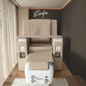 Housse de coussin pour fauteuil de pédicure, fauteuil de massage de pédicure individuel en velours, fauteuil de pédicure pour petit espace - Product Image 1