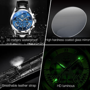   2876 Montres pour hommes, personnalisées OEM, tendance, étanches, classiques, multifonctions, montres à quartz de luxe - Product Image 5